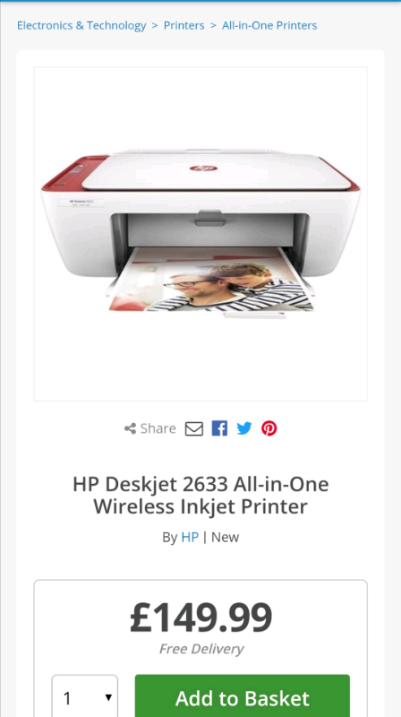 hp deskjet 2633